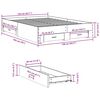 vidaXL Bed Frame with Drawers without Mattress Grey Sonoma 135x190 cm Double