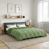 vidaXL Full Year Duvet Quilted Green 240 x 260 cm Microfiber