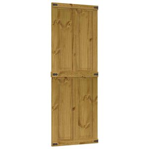vidaXL Barn Door CORONA 70 x 210 cm Solid Pine Wood Honey Brown