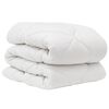 vidaXL Duvet Set with Pillow 2 pcs White Microfiber