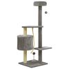 vidaXL Cat Tree with Sisal Scratching Posts Grey 120 cm