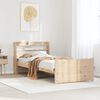 vidaXL Bed Frame with Headboard without Mattress 90x200 cm