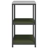 vidaXL Kitchen Storage with Shelf Olive Green 90 x 50 x 92 cm Steel
