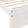 vidaXL Bookcase Bed without Mattress White 200x200 cm Solid Wood Pine