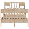 vidaXL Bed Frame without Mattress 135x190 cm Solid Wood Pine