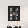 vidaXL Wall Cabinet Black Oak 69.5 x 34 x 90 cm Engineered Wood