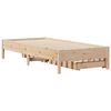 vidaXL Bed Frame without Mattress 100x200 cm Solid Wood Pine