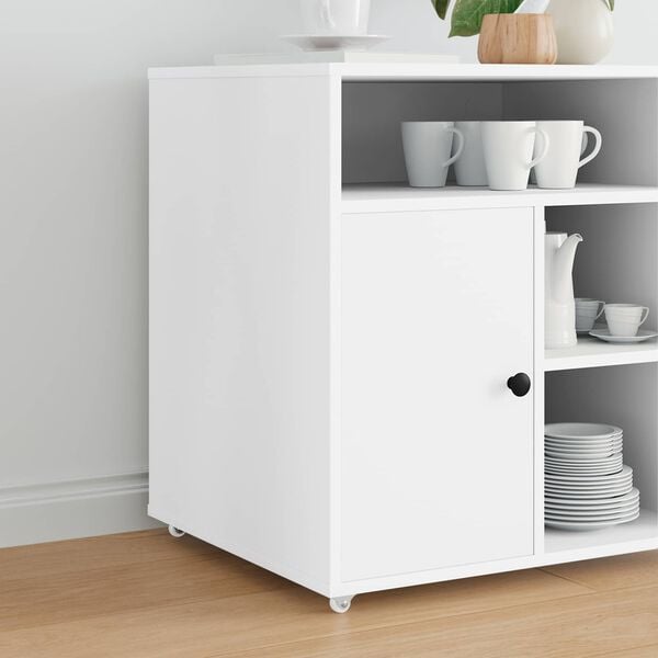 vidaXL Caster 12 pcs White 42 x 11.5 x 29 mm Iron