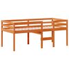 vidaXL High Sleeper Bed without Mattress Wax Brown 80x200 cm Solid Wood Pine