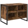 vidaXL Shoe Cabinet Smoke Oak 60 x 35 x 44 cm Engineered Wood