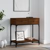 vidaXL Console Table Brown Oak 75x34.5x75 cm Engineered Wood