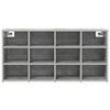vidaXL Shoe Cabinet Concrete grey 103 x 30 x 51 cm Engineered Wood