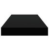 vidaXL Floating Wall Shelves 4 pcs Black 50x23x3.8 cm MDF