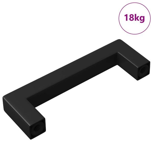 vidaXL Furniture Handle 429 pcs Black 110 x 12 x 36 mm Iron