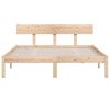 vidaXL Bed Frame without Mattress Solid Wood Pine Double