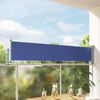 vidaXL Patio Retractable Side Awning 60x300 cm Blue
