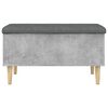 vidaXL Storage Bench Concrete Grey 82x42x46 cm Engineered Wood