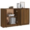 vidaXL Sideboards 2 pcs Brown Oak 60x30x70 cm Engineered Wood