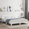 vidaXL Bed Frame without Mattress White 160x200 cm