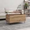vidaXL Coffee Table Artisan oak 90 x 44.5 x 45 cm Engineered wood