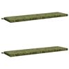 vidaXL Bench Cushions SOEST 2 pcs 100% Polyester Leaf Design