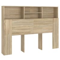 vidaXL Headboard Cabinet Sonoma Oak 140x19x103.5 cm
