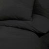 vidaXL Duvet Cover Set Black 200x200 cm Cotton