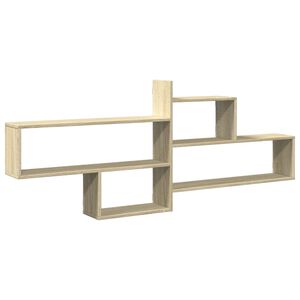 vidaXL Wall Shelf Sonoma Oak 167.5x18x68 cm Engineered Wood