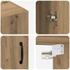 vidaXL Wall Cabinet Artisan Oak 69.5 x 34 x 90 cm Engineered Wood