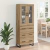 vidaXL Highboard with Drawer 2 pcs Artisan Oak Engineered Wood
