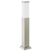 vidaXL Bollard Light with Outlet 50 cm Stainless Steel IP44