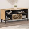 vidaXL TV Cabinet 100x33x46 cm Solid Wood Mango