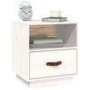 vidaXL Bedside Cabinets 2 pcs White 40x34x45 cm Solid Wood Pine