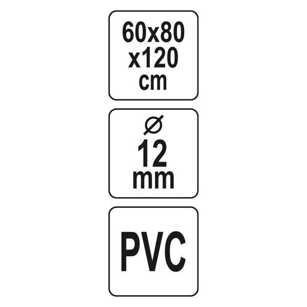 FLO Greenhouse 60x120x80 cm Transparent and Black