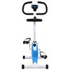 vidaXL Exercise Bike with Belt Resistance Blue