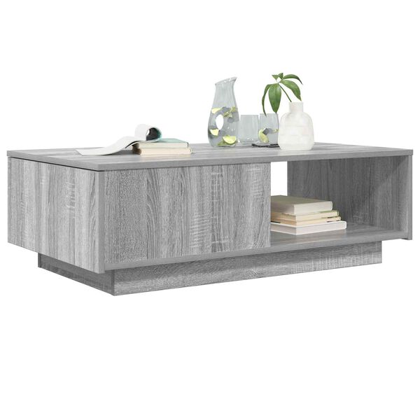vidaXL Coffee Table Grey Sonoma 95 x 55 x 31 cm Engineered Wood