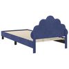 vidaXL Children's Bed Frame with Headboard Police Blue 90 x 200 cm