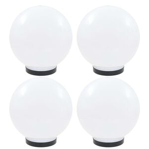 vidaXL LED Bowl Lamps 4 pcs Spherical 25 cm PMMA