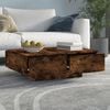 vidaXL Coffee Table Smoked Oak 90x60x31 cm Engineered Wood