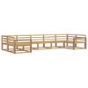 vidaXL Outdoor Sofa Set 7 pcs White Solid Acacia Wood