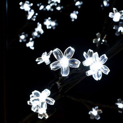 vidaXL Christmas Tree 1200 LEDs Cold White Light Cherry Blossom 400 cm