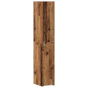 vidaXL Highboard Old Wood 30 x 42.5 x 185 cm