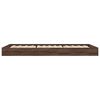 vidaXL Bed Frame without Mattress Brown Oak 75x190 cm Small Single Engineered Wood
