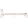 vidaXL Bed Frame without Mattress White Solid Wood Pine 90x200cm