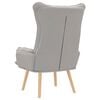 vidaXL Armchair Cloud Grey 69 x 74 x 93 cm Sherpa Fabric