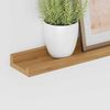 vidaXL Wall Shelf 2 pcs Brown 115 x 9 x 3 cm Engineered Wood