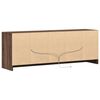 vidaXL TV Cabinet with LED Brown Oak 139.5x34x50 cm Engineered Wood