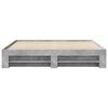 vidaXL Bed Frame without Mattress Concrete Grey 180x200cm Engineered Wood