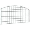 vidaXL Pond Fence Set 5 pcs 100 x 50 cm Steel Green