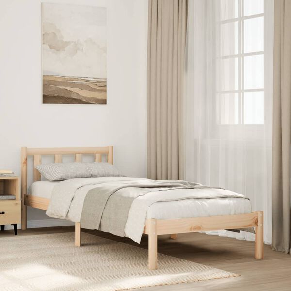 vidaXL Extra Long Bed Frame without Mattress 80x220 cm Solid Wood Pine